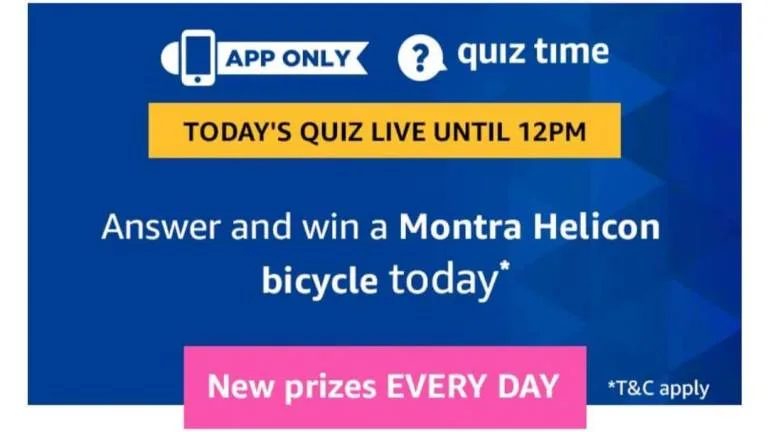 Amazon Quiz 31st March 2019 Answers – Answer & Win Montra Helicon Bicycle