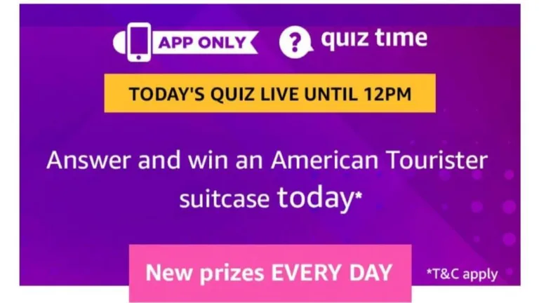 Amazon Quiz 24 May 2019 Answers – Answer & Win American Tourister Suitcase