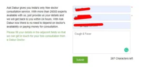 Dabur Free Consultation Form