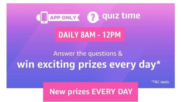 Amazon 12th November Quiz Answers – Answer & Win GoPro Hero 7