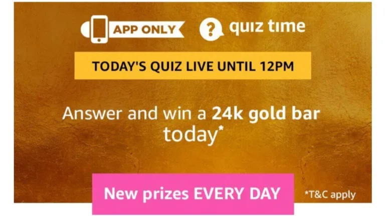 Amazon Quiz 8 June 2019 Answers – Answer & Win Bose Soundlink