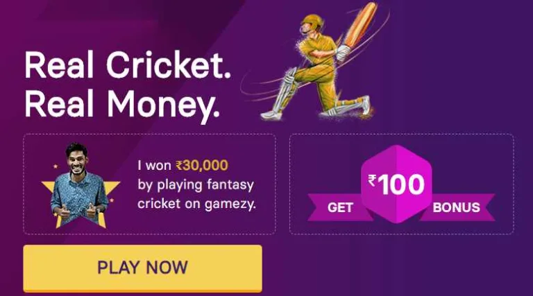 [1BVFR7]Gamezy App Referral Code : Rs.300 for each Referral + 100% Cashback on Deposit