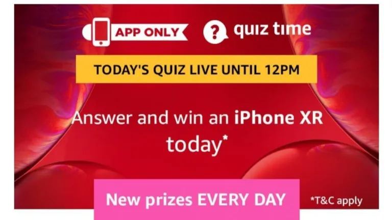 Amazon 21st July Quiz Answers – Answer & Win iPhone XR