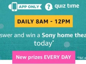 Amazon 18th July Quiz Answers - Win Sony Home Theater 18 Amazon Quiz