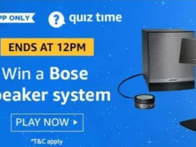 Amazon 13 August Quiz Answers - Answer & Win Bose Speakers 3 Amazon Quiz
