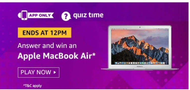 Amazon 4th September Quiz Answers – Answer & Win Oppo F11 Pro