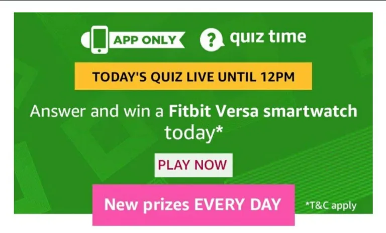 Amazon 6th September Quiz Answers – Answer & Win GoPro Hero 7