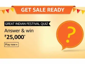 Amazon Great Indian Festival Sale - Answer & Win Rs.1 Lac 3 Amazon