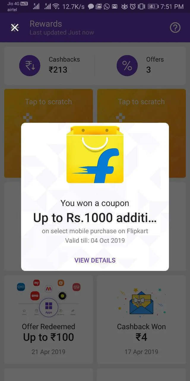 Phonepe Loot – Send Money & Get Rs.1000 Flipkart Coupon