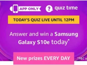 Amazon 8th September Quiz Answers - Answer & Win Samsung S10e 23 Amazon