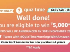 Amazon 31st October Quiz Answers – Answer & Win Rs.5000 28 amazon quiz