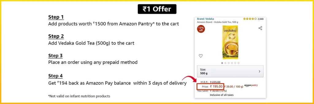 Today's Amazon Fresh - Today's Amazon Fresh Rs.1 Deals 3 amazon pantry rs.1 deals