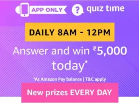 Amazon 7th November Quiz Answers – Answer & Win Rs.5000 25 amazon quiz