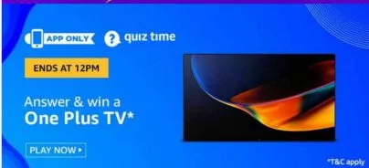 Amazon 2nd November Quiz Answers – Answer & Win OnePlus TV