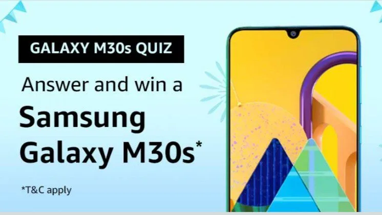 Amazon 3rd November Quiz Answers – Answer & Win Samsung M30s