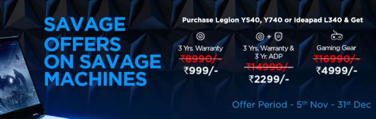 Lenovo Happiness Offer – Get Benefits Worth Rs.14999 at Just Rs.2299 or more