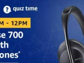 Amazon Quiz 21st December Answers - Answer & Win Bose 700 Bluetooth Headphones 47 Amazon Dettol