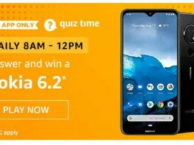 Amazon 1st December Quiz Answers – Answer & Win Nokia 6.2 Smart Phone 17 Amazon