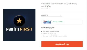 PayTm First