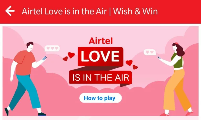 Airtel Love in the Air Offer – Collect 5 Stickers & Win Amazon Gift Card & More