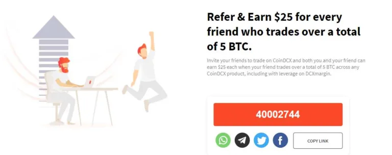 [ 40002744 ] CoinDCX Referral Code – 10% Discount on Trading| Buy Sell Crypto | 30% Commission