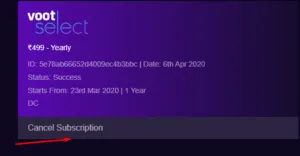 Voot Select Premium Trick : Trick To Get Voot Select Subscription For Free 10 voot select