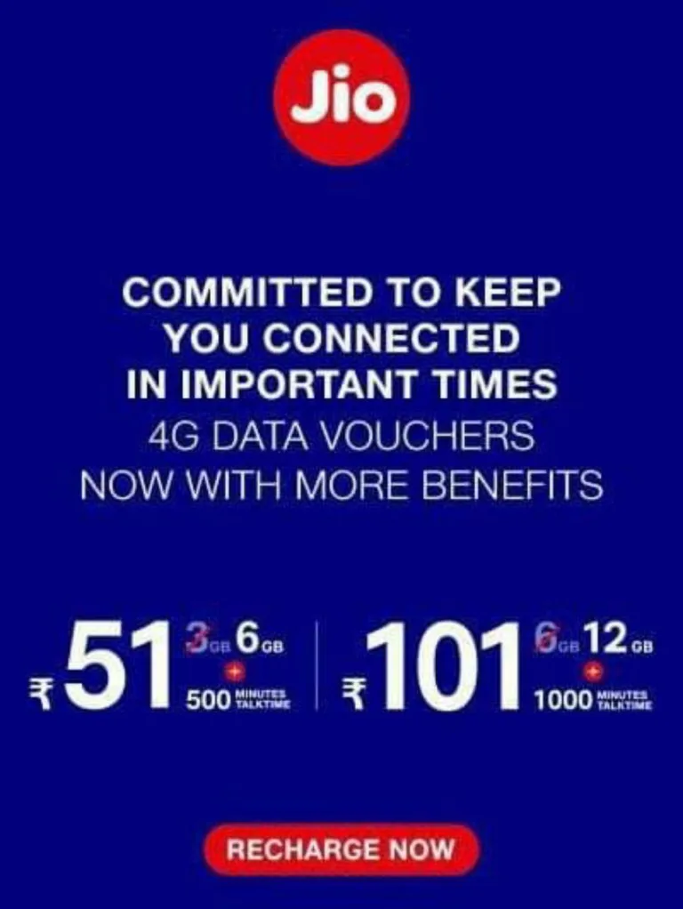 Jio Update – Now Get Double Data & Minutes With Jio Addon Plans + Trick to Get 25GB Data
