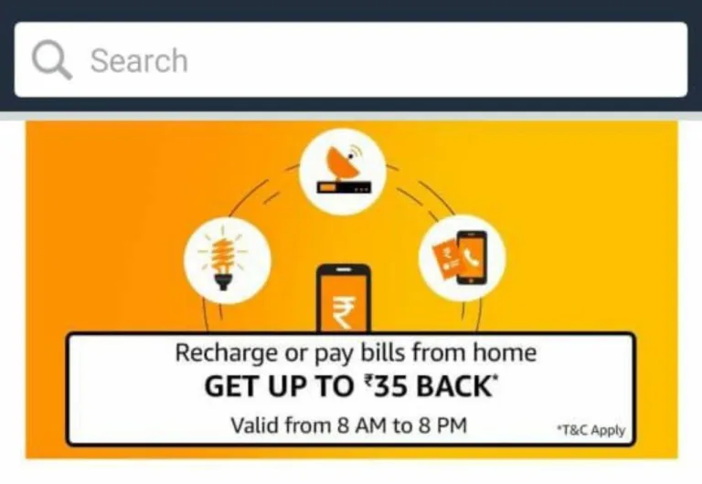 [Specific Users] Amazon Recharge Flash Sale – Get Rs.35 Recharge Free
