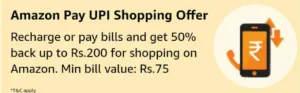 Amazon Recharge - Recharge With Rs.75 or More & Unlock 50% Cashback Upto Rs.200 1 Amazon Recharge