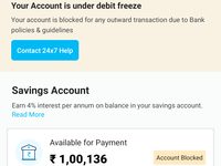 Blocked Paytm
