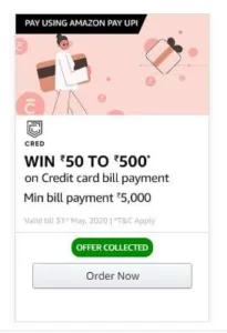 Cred Amazon Pay UPI Loot - Upto Rs.300 Cashback With Amazon Pay UPI | Refer & Earn Rs.1000 2 Cred
