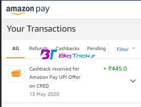 Cred Amazon Pay UPI Loot - Upto Rs.300 Cashback With Amazon Pay UPI | Refer & Earn Rs.1000 1 Cred