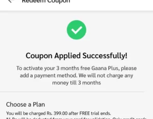 gaana+ premium subscription