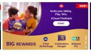 Jio Rakhi Offer - Play and Win Assured Jio Data & Other Vouchers Jio Cadbury Offer