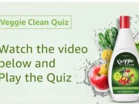 Amazon Veggie Clean Quiz Answers – Watch, Play & Win Rs.10000 Amazon Pay Cash 36 Amazon Dettol