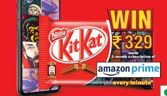 [Lot No.]Kitkat Amazon Prime Offer – Get Free 3 months amazon prime