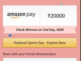Amazon national Sports Day Quiz