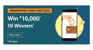 Amazon Pay Cashload Quiz