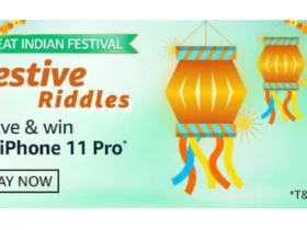 Amazon Great Indian Festival Specials: Festive Riddles : Solve & Win iPhone11 Pro 21 Amazon