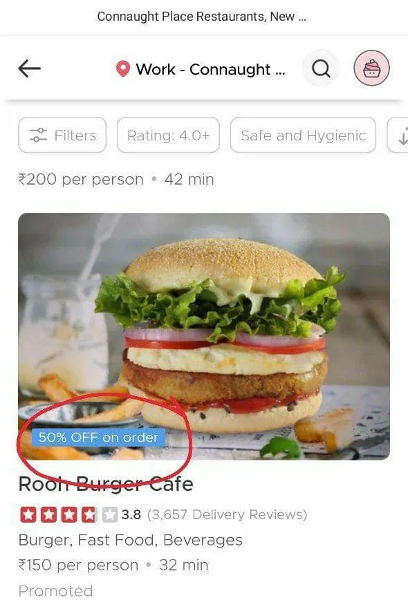 Zomato Free Food Offer – Get Rs.160 Food For Just Rs.10