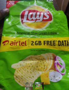 Free Upto 2GB Airtel 4G Data From Lays Chips & Kurkure 2