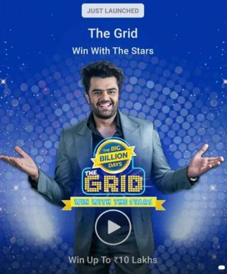 Flipkart Big Billion Days The Grid  Quiz Answers : Earn Supercoins & Discount Coupons
