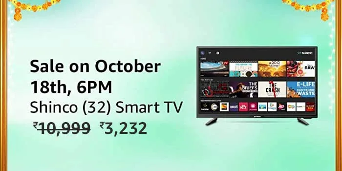 Loot Deal : Shinco 32 inch Smart TV at ₹3232