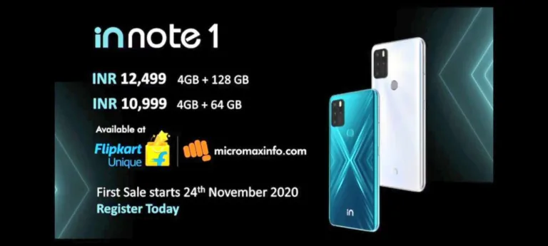 Micromax is Back: Micromax in note 1 & 1b Starting at Rs.6999 | First Sale Date & Offers