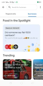 Google Pay Food Offer