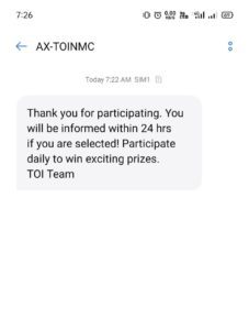 TOI Number Magic Contest - Win Rs.200 Amazon Gift Voucher Daily & Grand Prizes 2