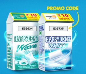 Free Rs.10 Amazon Gift Voucher With Happydent Rs.10 Pack | Unlimited Trick 2