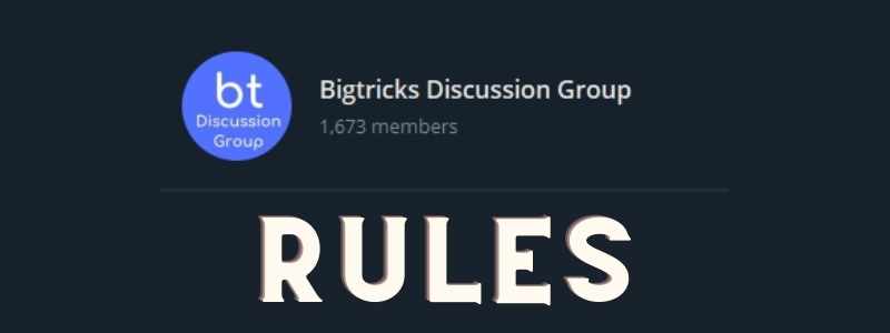 Bigtricks Telegram Group Rules 2 Bigtricks Telegram Group