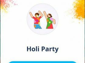 Holi Party Card