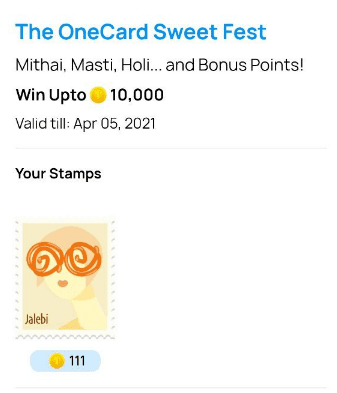 Onecard Sweet Fest